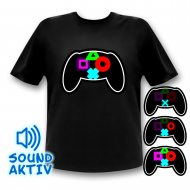 Sound Activated LED T-Shirt for gamers