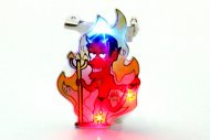 LED-Pin Teufel Anstecker Brosche Blinki Pin Button