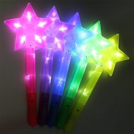 LED-Sternstab Leuchtender Feenstab in fünf Farben I 38cm lang I Sternsinger Leuchtstab