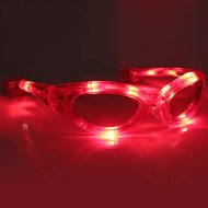 LED-Brille rot blinkend & leuchtend Partybrille