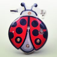 LED Marienkäfer-Pin Glücksbringer Anstecker Blinkend