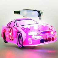 LED race car button