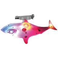 LED Badge Shark Fish Blinky Badge Brooch Pin Button