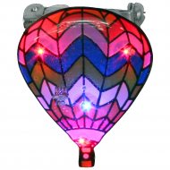 LED hot air balloon badge blinky badge brooch pin button