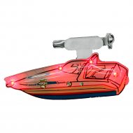 LED-Anstecker Motorboot Blinky Anstecker Brosche Pin Button I Kleinigkeiten zum verschenken
