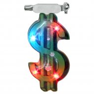 LED Badge Dollar Sign Blinky Badge Brooch Pin Button