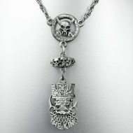 The King Pewter Skull Necklace