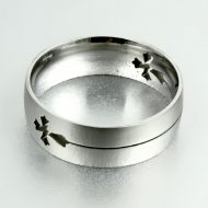 Cross ring I Stainless steel ring with cross Stainless steel ring with cross