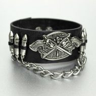 Lederarmband mit Patronenhalter