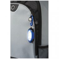 Blue carabiner flashlight pendant I key ring with bright COB flashlight I 3 light effects I practical magnetic holder I gadget