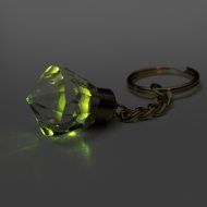 Diamant-Schlüsselanhänger grün