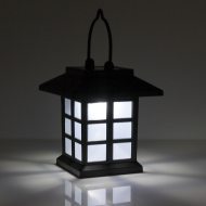 Japanische Solar-Laterne 8.5 x 9.5cm | Kleine Asia LED-Laterne | Gartenlaterne | Günstige wetterfeste Mini Laterne Outdoor Stimmungslicht