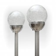 2er Set Solar-Akku-Leuchte