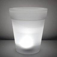 Pflanzentopf mit Solar-Beleuchtung