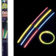 10 glow sticks in five colors with 100 connectors - Kopie
