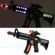 Leuchtendes Spielzeug Sturmgewehr mit Ton I 50 x 20cm I LED Spielzeuggewehr Kinder I Spielzeugwaffe Kostümzubehör Cosplay Fasching Karneval