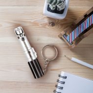 StarWars LED-Schlüsselanhänger Luke Skywalker Lichtschwert Taschenlampe  I LED Lichtschwert-Anhänger Sammler Blau I Lightsaber