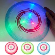 LED-Wurfscheibe UFO in 3 Farben IWurfspielzeug Kinder Teens Erwachsene I Leuchtende Flugscheibe I RGB Schwebedeckel I  Flying Disc Segelscheibe