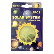 Set of 9 planet decorations