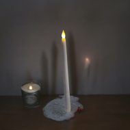 Festive LED candle 27 cm I candle flickering effect