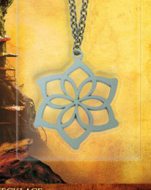 The Hobbit metal pendant - Galadriel's ring symbol