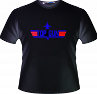 Top Gun LED-Shirt Retro Kult T-Shirt I Leuchtendes LED Shirt Film Fanshirt Düsenjäger 80er Fans