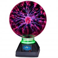 Plasmakugel Lampe 24 cm hoch 15 ⌀  Große XXL Lichteffekt Glaskugel Deko-Leuchte I Leuchtende Ball Glaskugel Zauberkugel I Gadget-Geschenk