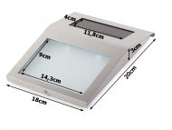 Edelstahl-Gehäuse Hausnummer-Leuchtkasten